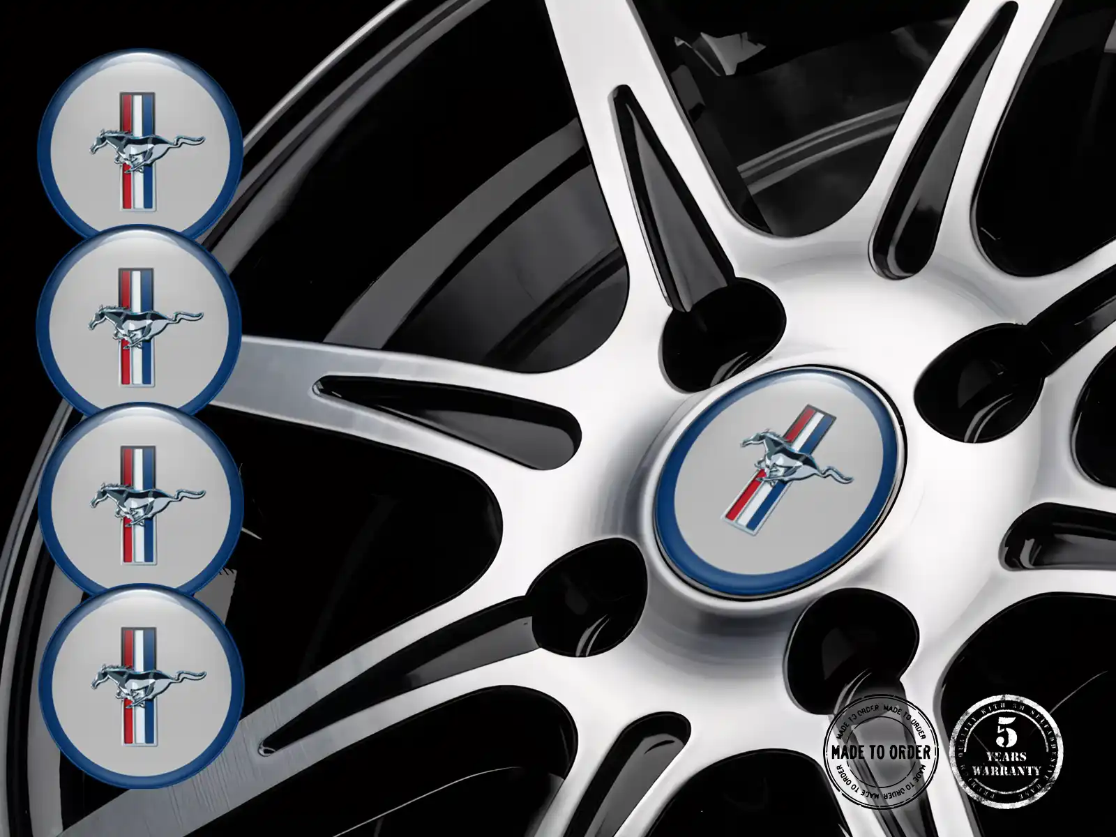 Ford Hub Cap Sticker Edition Dome Logo Style